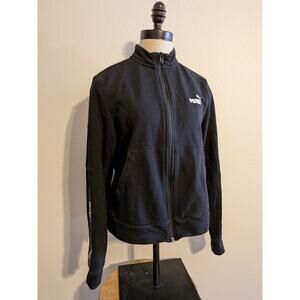 Puma black zip up jacket‎ size M cotton blend